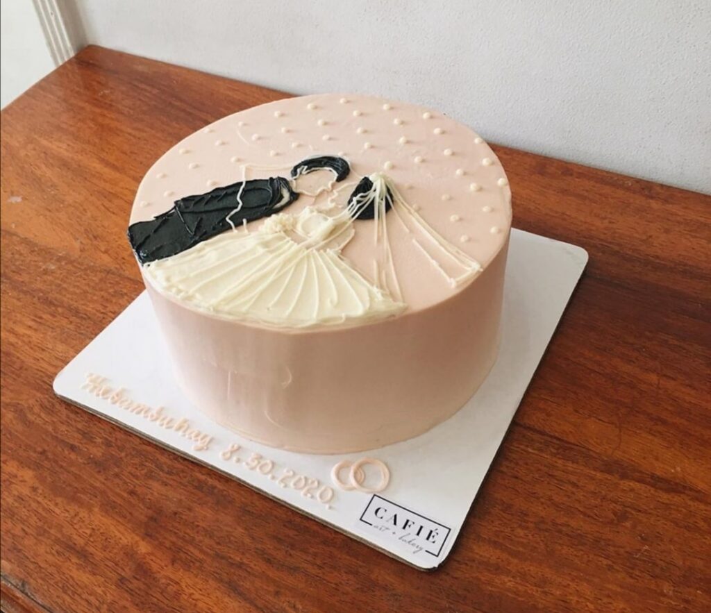 the budgetarian bride wedding cake